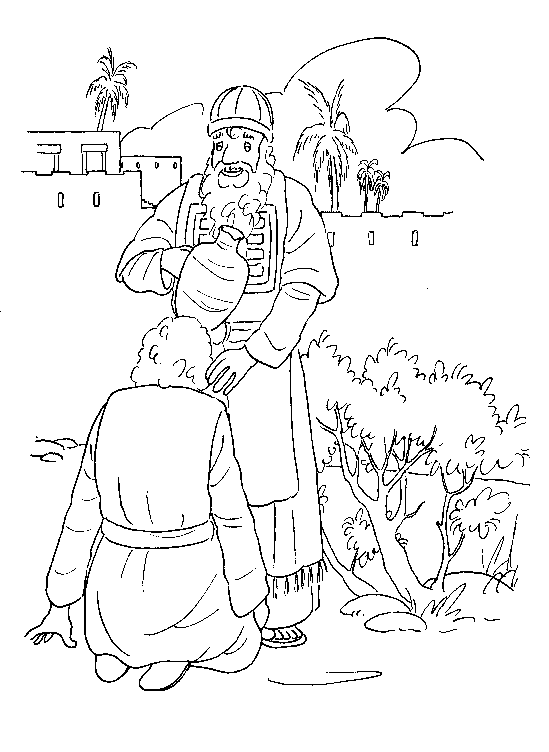 Plansa de colorat cu Biblia Ilustrata 37
